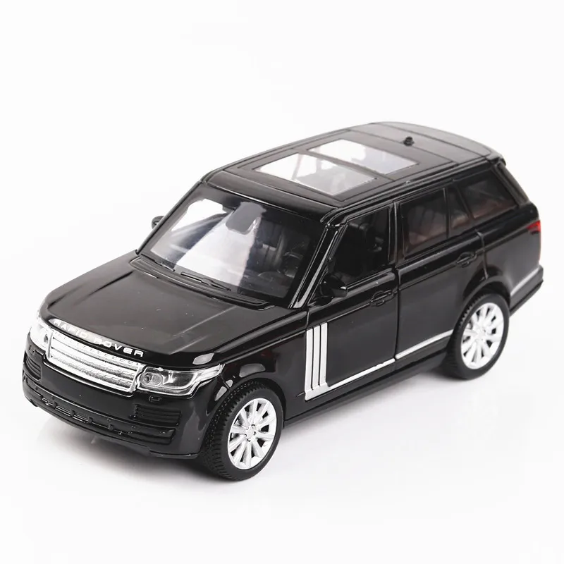 

Best selling 1:32 Range Rover off-road alloy model,simulation die-casting sound and light pull back,4 open doors,free shipping