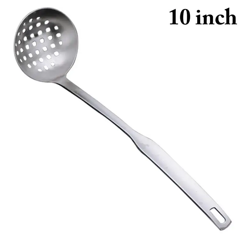 Stainless Steel Kitchen Ladle Long Handle Soup Scoop Slotted Ladle Spoon Baking Cookware for home cocina accesorio