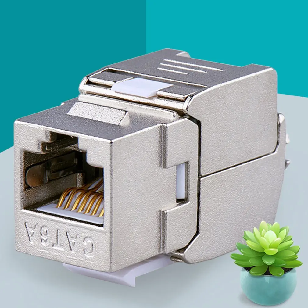 Сетевой RJ45 Cat6 Cat7 Keystone Jack модуль 360 градусов полностью экранированный разъем для LSA