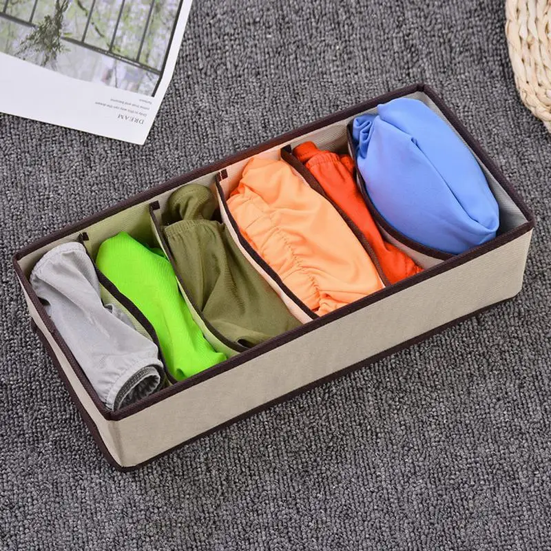 Dormitory Closet Organizer For Socks Home Separated Underwear Storage Box 11 Grids Bra Organizer Foldable Drawer