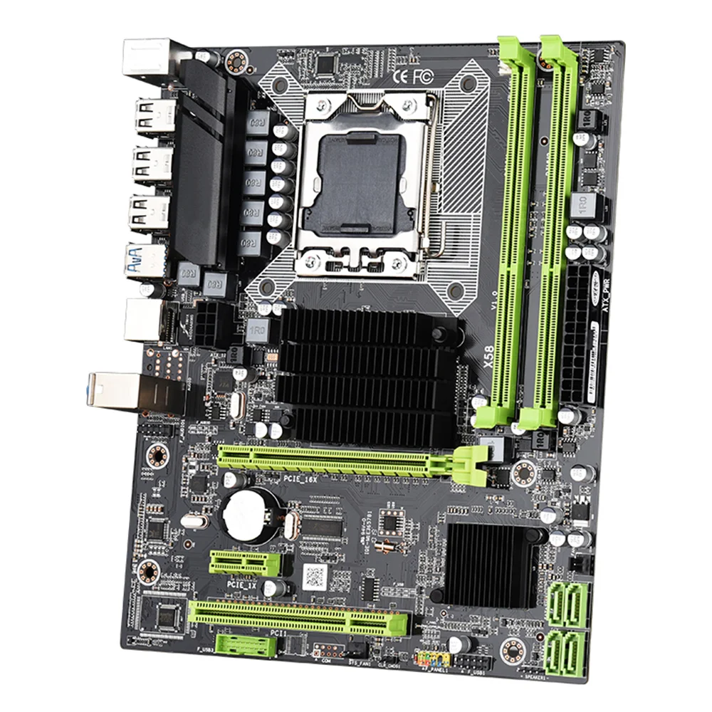 X58 LGA1366 SATA 3,0 USB3.0 ECC ram DDR3 1600 MHz 32G двухканальная материнская плата с X5670 cpu/8G ECC ram набор