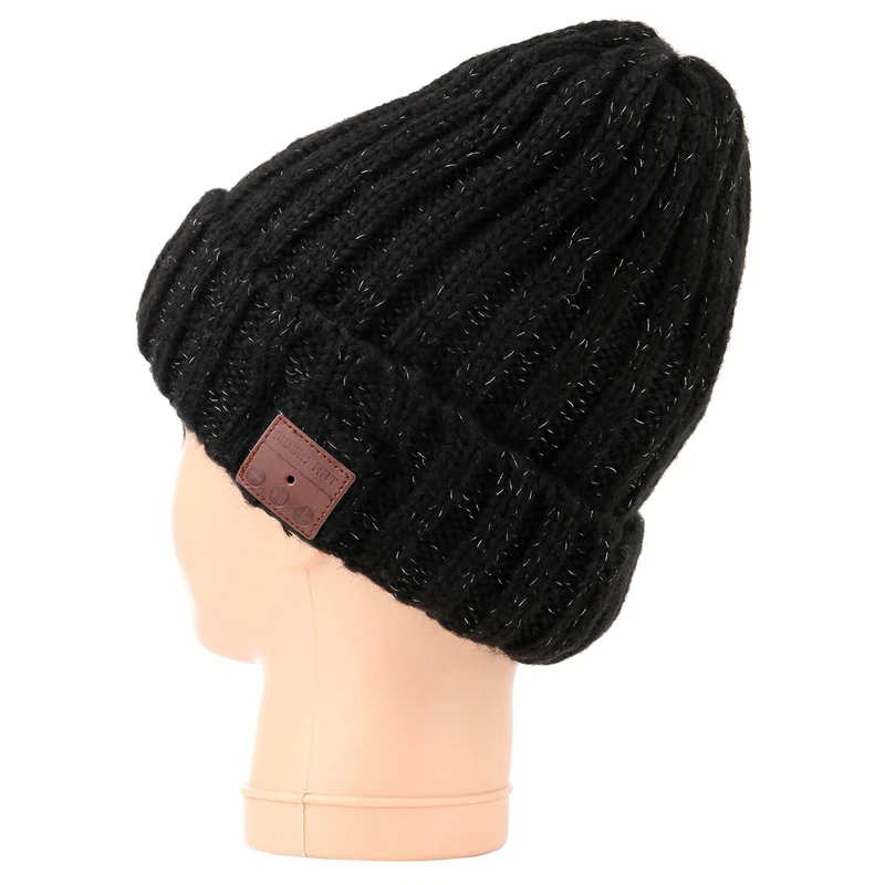 Унисекс Зима Bluetooth 4,0 гарнитура фланцевые шапки наушники музыкальный плеер шляпа наушники акриловая крышка