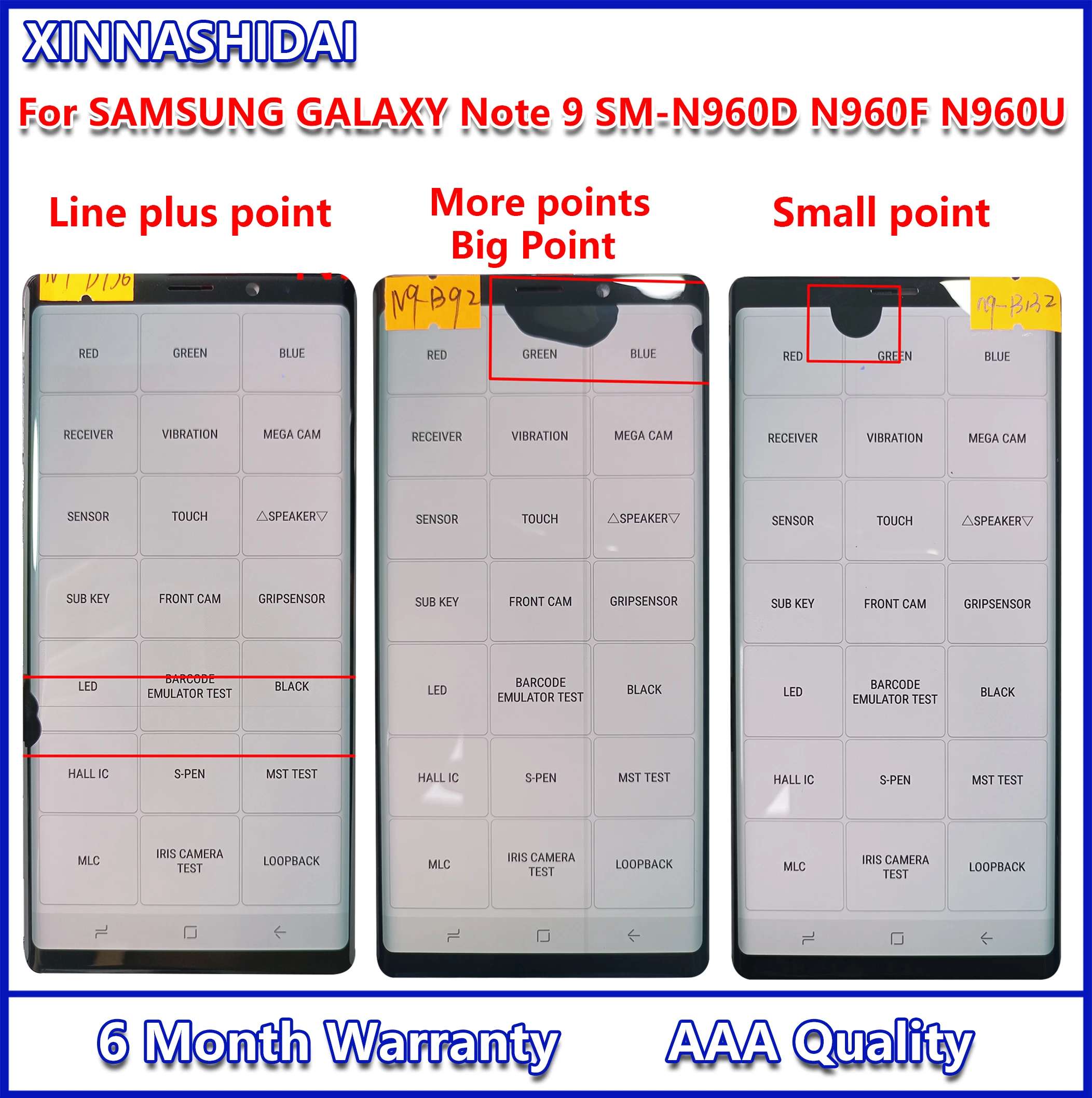 Для SAMSUNG GALAXY Note 9 SM-N960D дисплей с цифровым преобразователем сенсорного ввода в