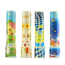 Головоломка Ностальгический игрушка калейдоскоп Отражение с большим обзором мультфильм Fun реальные большой поворот калейдоскоп игрушки оптом