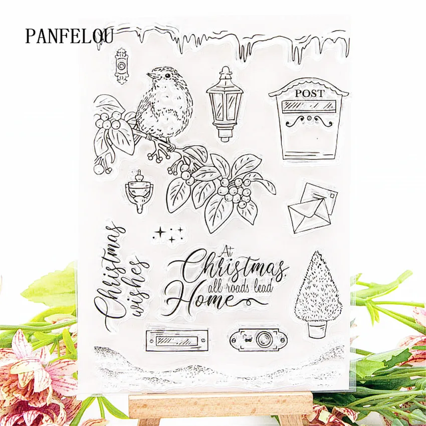 PANFELOU, 11x15 см, весенняя птица, прозрачные силиконовые резиновые штампы, мультфильм для скрапбукинга/Сделай сам, Рождество, свадьба