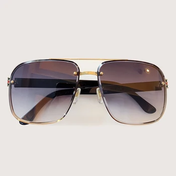 

Classic Oversize Sunglasses Men Women Brand Designer Luxury Rimless Sun Glasses UV400 Gafas Oculos De Sol