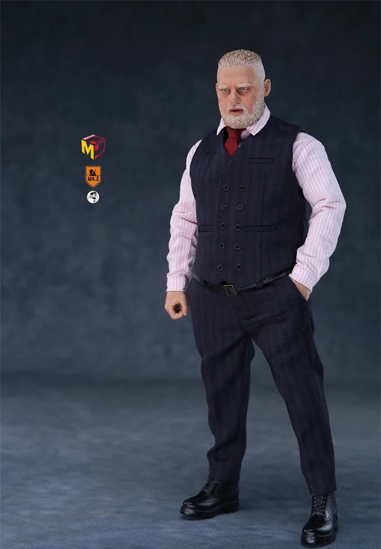 Коллекционный MCC019 1/6 полный комплект Mr. Z мини гардероб дакси костюм версия головы тела одежда обувь черный/серый цвет фигурка кукла