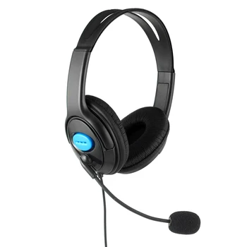 

Black Stereo Wired Gaming Headphones Computer Headsets with Microphone for PS4 Sony Play Station