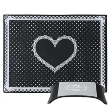 Силиконовая кружевная волнистая точка складные подставки для рук для дизайна ногтей складные моющиеся силиконовые кружевные точки для дизайна ногтей коврик для рук маникюрный коврик