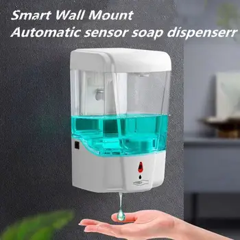 

400ml/700ml Automatic Liquid Soap Dispenser Touchless Hand Sanitizer Container Wall Mounted Washing Container for Bathroom