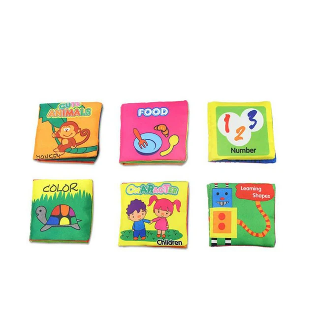 Hot!1PC Cloth Books Soft Baby Books Rustle Sound Baby Quiet Books Infant Early Learning Educational Toys 0 -12 Months Tear-proof 2