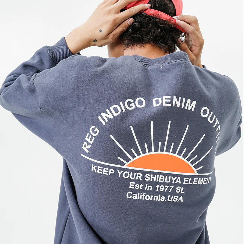 

2019 Men's New Spring And Autumn Casual Pattern Printing Long-sleeved Round Neck Hoodies Loose Temperament Tide Harajuku
