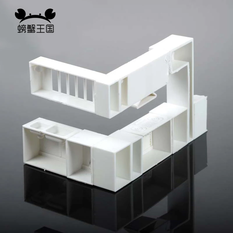 1:25 Miniature for Dollhouse Accessories Kitchen Cupboard Cabinet Plastic Model Toy Furniture Doll House Interior Decoration 4