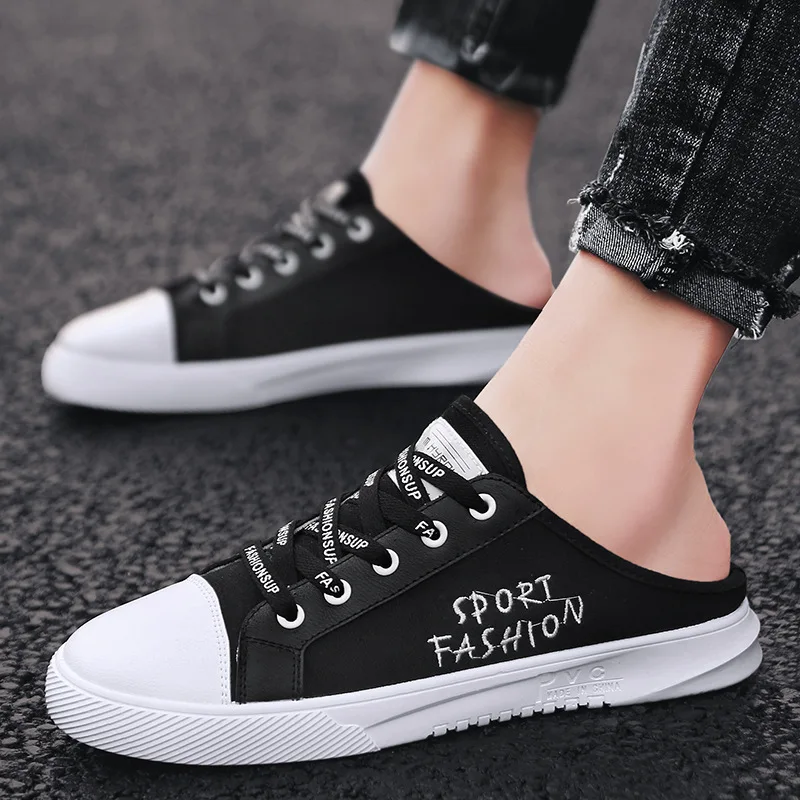 

Summer New Products Trend MEN'S SHOES Breathable ban tuo xie Students Lazy Pedal Canvas Shoes Casual Shoes Shoes Men's
