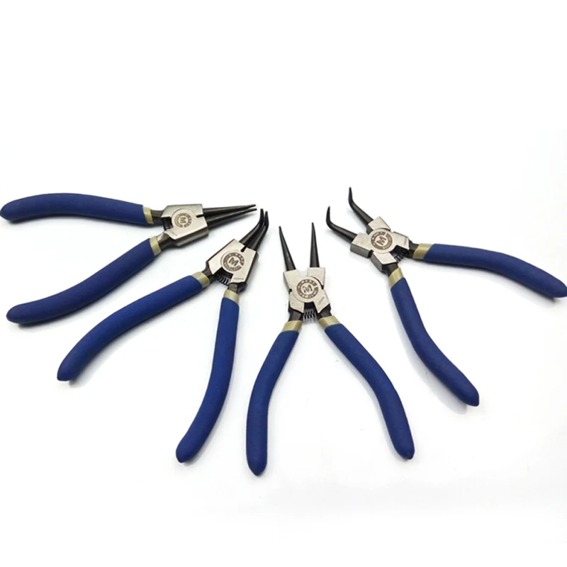 

C-Mart Tools 5" 7" 9" 13" Circlip Pliers Internal External Curved Straight Tip Circlip Plier Snap Ring Plier Mechanical Tools
