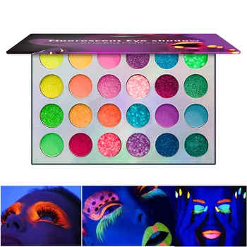 

24 Color Metallic Eyeshadow Palette Matte Shiny Eye Shadow Pigment Powder Waterproof Holographic 3D Eye Makeup Cosmetic TSLM3