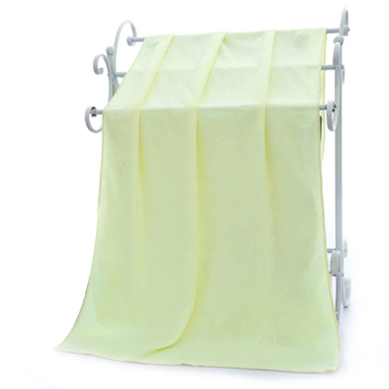 Light yellow Быстросохнущее полотенце 70x140 см Впитывающее медведь мультяшная Микрофибра Пляжная Ванна башня мультфильм Медведь Дети KSI999 - Цвет: Light yellow