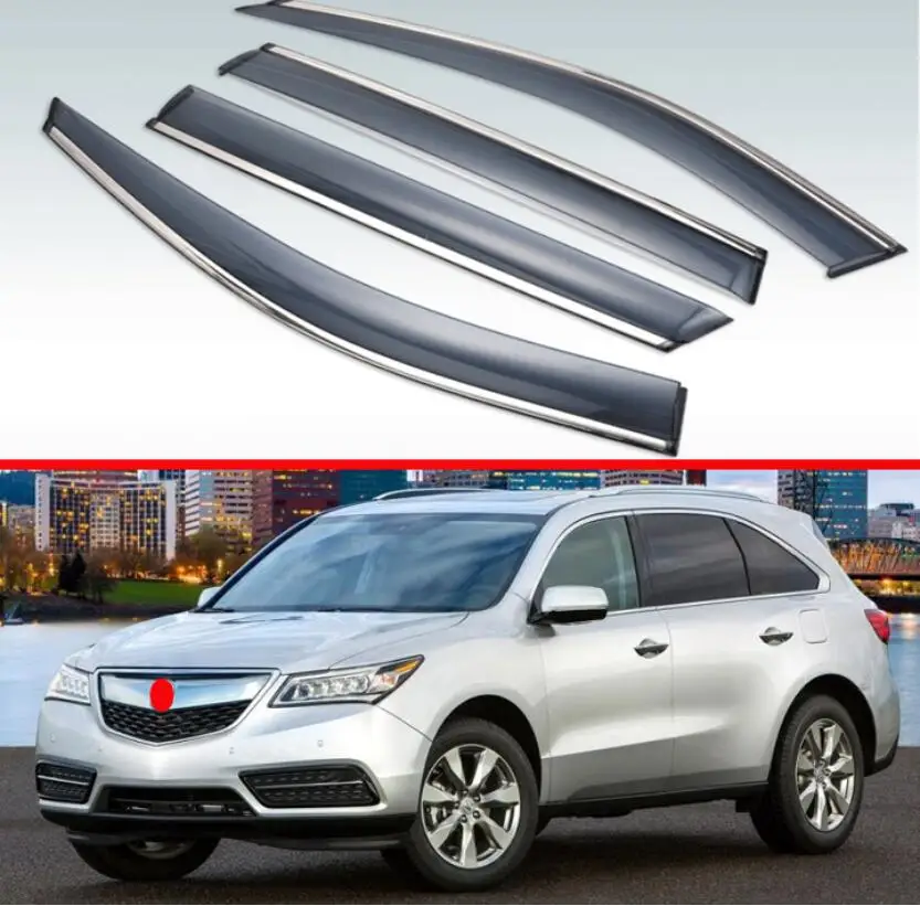 Для Acura MDX (YD3) 2014-2019 пластик Наружный козырек вентиляционные Шторы окно Защита от