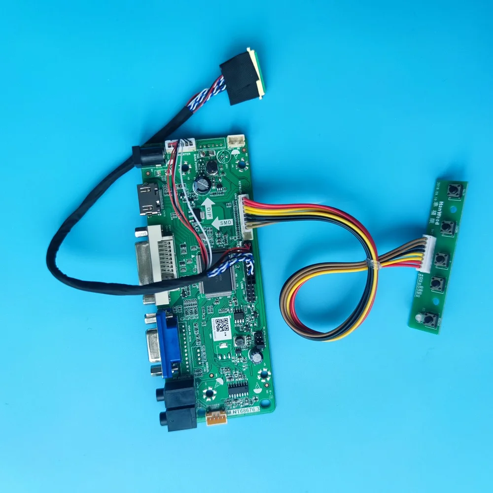 Для платы контроллера драйвера LP156WH4 1366X768 панель монитора M.NT68676 HDMI-совместимый DVI