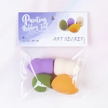 PP-04 высокого качества 4 шт./компл. губка акварельные краски набор кистей с PP мешок