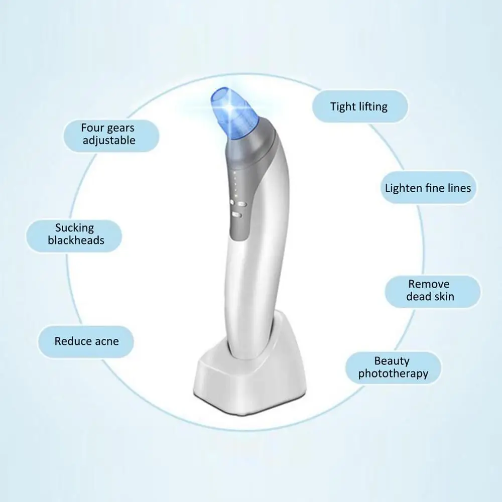 

Rechargeable Vacuum Blackhead Remover Facial Vacuum Pore Cleaner Nose Acne Facial Skin Care Device