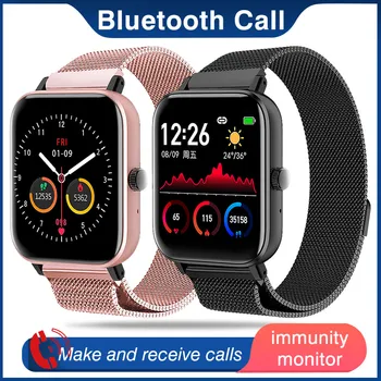 

Full round Touch Smart Watch Men Women Luxury Smartwatch Sport Bluetooth Smart Clock Stainless Steel Smart-watch For Android IOS