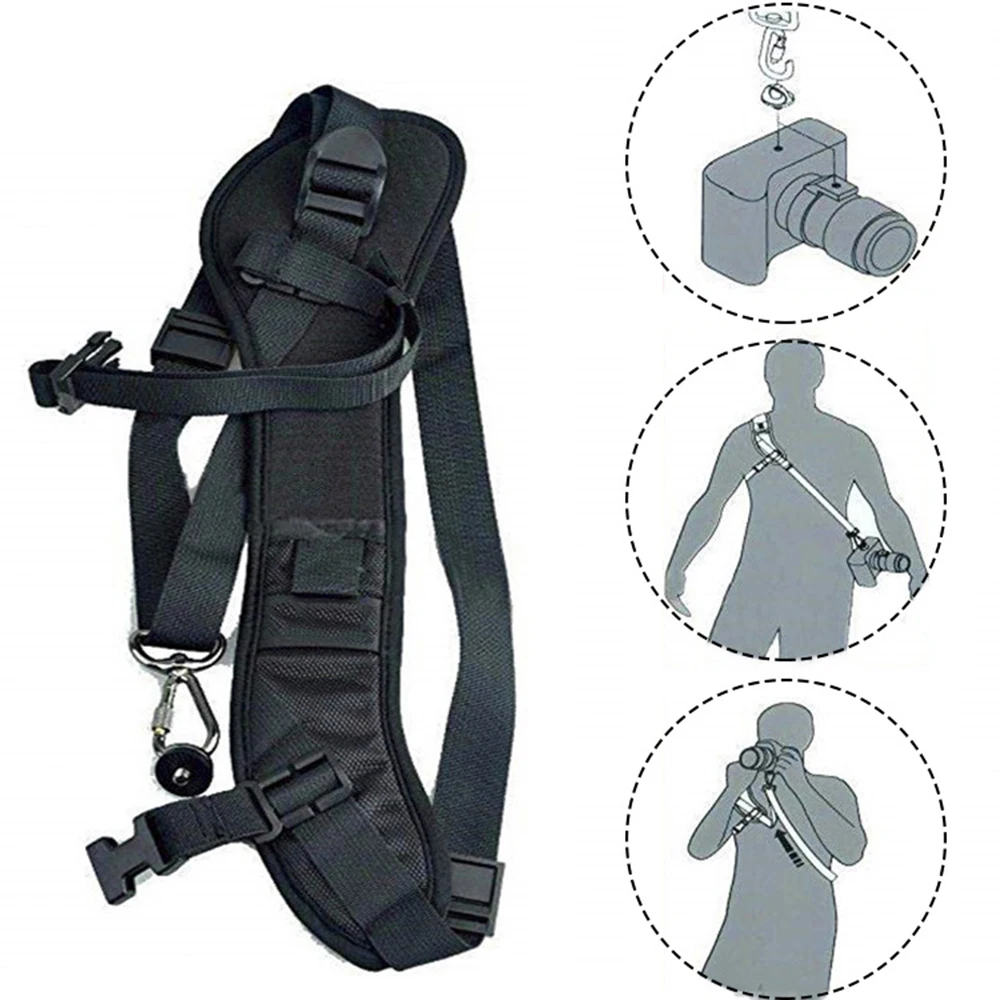 Хорошее качество быстрая скорость переноса слинг мягкая переноска на плече шейный ремень для камеры DSLR черный
