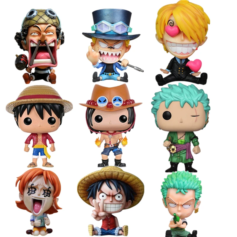 One Piece Anime Doll Solon Sanji Na Beauty Joe Bar Robin Decoration Model Childhood Q Version Luffy Toy Children's Gift | Игрушки и