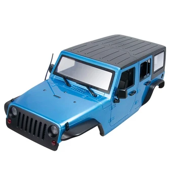 

Unassembled 12.3Inch 31m Wheelbase Body Car Shell for 1/10 RC Crawler Jeep Wrangler Axial SCX10 & SCX10 II 90046 90047,Blue