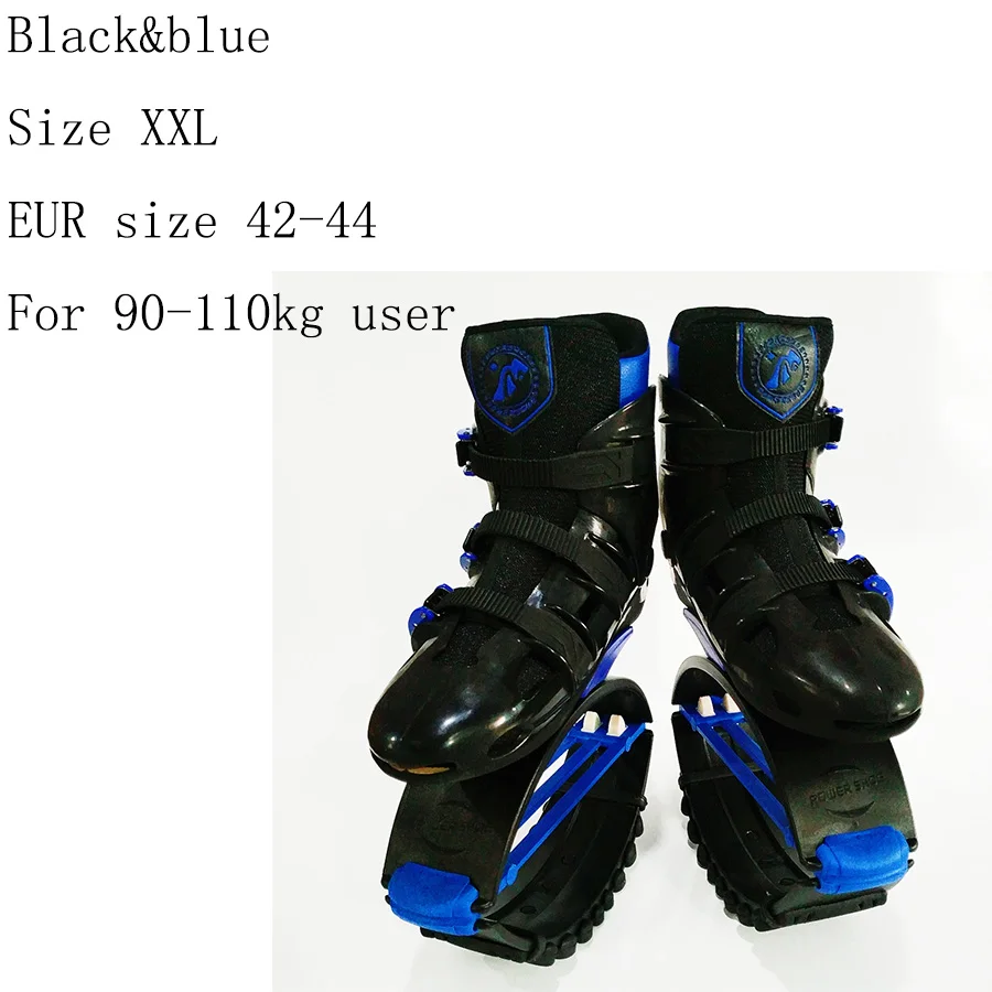 black blue XXL Обувь для прыжков с кенгуру; кроссовки для похудения; спортивная обувь для фитнеса; Saltar; Тонизирующая обувь; кроссовки на танкетке для женщин и мужчин - Цвет: black blue XXL