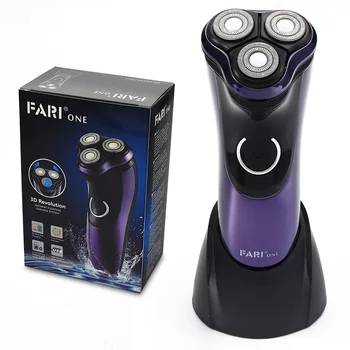 

FARI Rotary Electric Razor Shaver with Pop-up Trimmer, Wet & Dry USB Rechargeable Electric Shaving Razor for Men