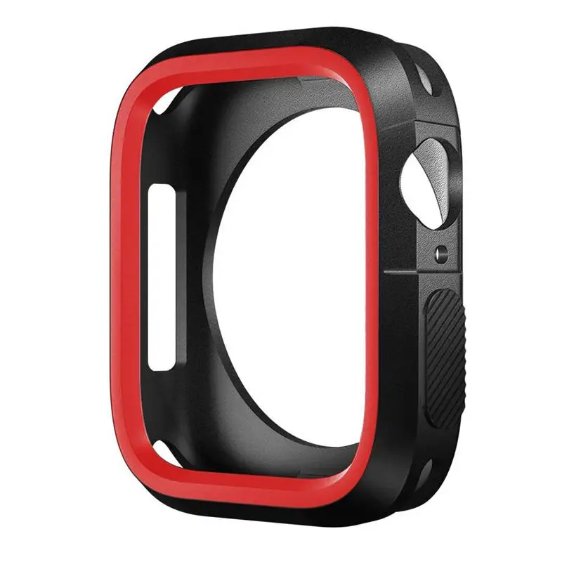 Red Чехол для часов, чехол для Apple Watch Series 4, ультра тонкий, устойчивый к царапинам, гибкий, мягкий, ударопрочный, ТПУ, Защитная крышка для экрана - Цвет: Red