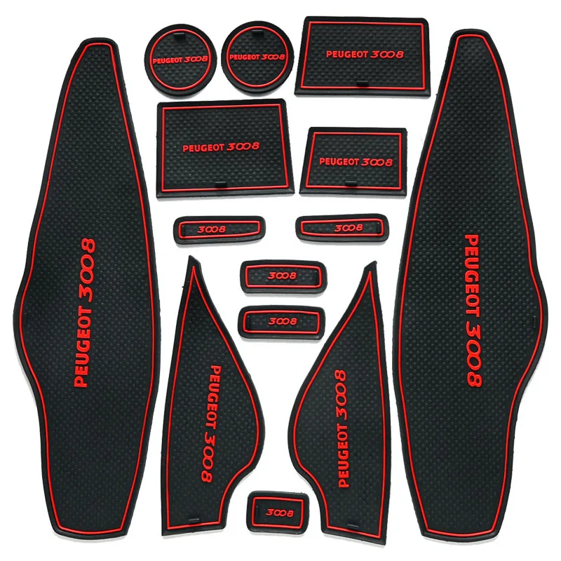 Грязный коврик для peugeot 3008 2008 2009 2010 2011 2012 2013 MK1 аксессуары для двери паз слот для ворот подставка