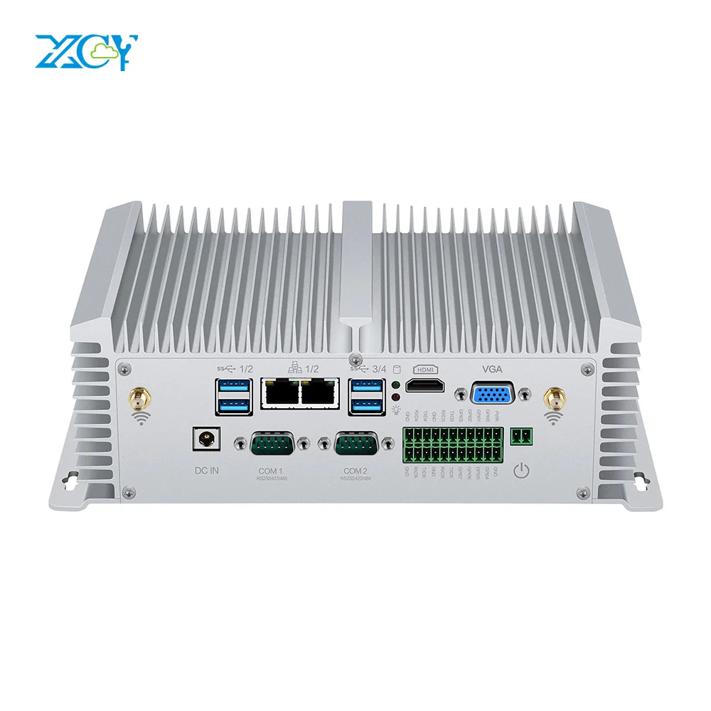 XCY X40G Mini komputer przemysłowy i5 8250U 7200U i7 7500U 2 * RS232 RS422 RS485 2 * LAN 8 * USB HDMI VGA GPIO WiFi 4G SIM DDR4 Windows Linux XCY X40G Mini komputer przemysłowy i5 8250U 7200U i7 7500U 2 * RS232 RS422 RS485 2 * LAN 8 * USB HDMI VGA GPIO WiFi 4G SIM DDR4 Windows Linux