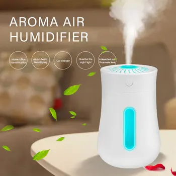 

ELOOLE Air Humidifier USB 200ML Cool Mist Maker Aroma Oil Essential Diffuser Romantic Color LED Lamp Humidificador for Home Car