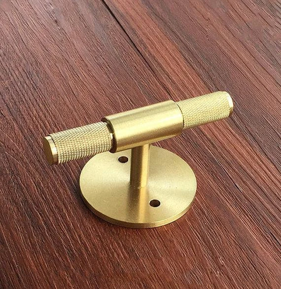 1.2'' Pure Copper Brass T Knobs Knob Pull Handle Dresser Knobs