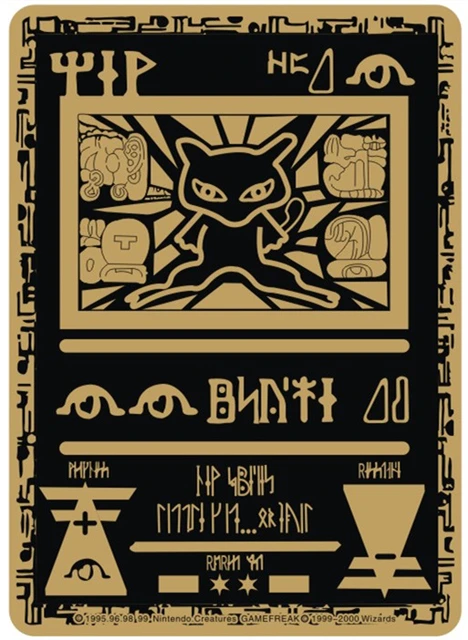 Anime Pokemon Ancient Weries Gold Cards Collection Card - Ancient Mew Promos Collection Toys For Children 6