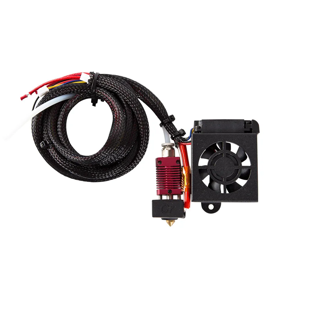 CHPOWER Ender 3 Hotend сборка, Hotend Модернизированный MK10 Замена для Creality Ender 3 3d принтер-24 в 40 Вт - Цвет: Черный
