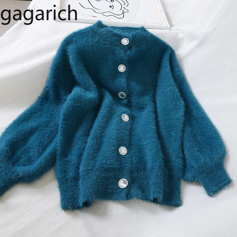 

Gagarich Women Thick Sweater 2019 Casual Long Sleeve O-neck Loose Winter Solid Ladies Cardigans Sueter Mujer Invierno