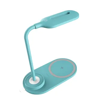 

Office Study Night Light Touch Control Students 3 Color Modes Home Working Bedroom Reading Wireless Charger LED Table Lamp
