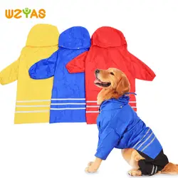 Дождевик для собак, водонепроницаемый, 3 цвета, плащ, все включено, съемная Большая куртка для собак, комбинезоны, дождевик для домашних