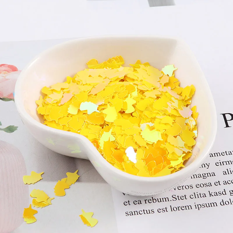 

LC/Explosive Ultra-thin 5*8mm Unicorn/little monster /10grams Sequins PVC Flat for DIY Card Making Craft Color Collection