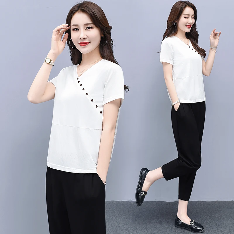 

2 piece sets womens outfits two piece set summer clothes for women 2020 pants for women lounge wear korean fashion clothing
