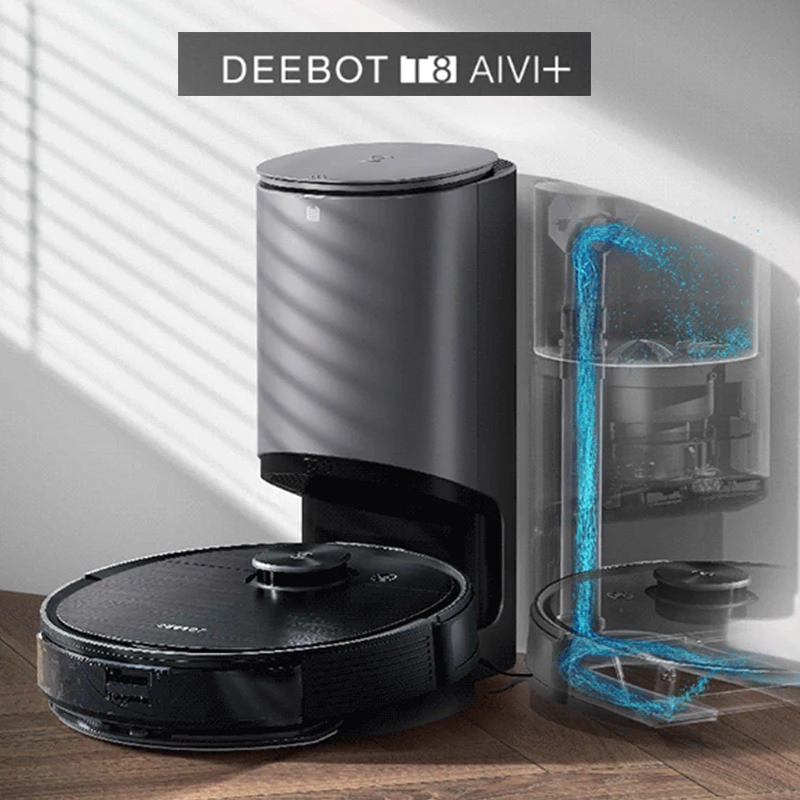 【新品未開封】エコバックス DEEBOT OZMO T8 AIVI （ブラック） ECOVACS DEEBOT OZMO T8 AIVI BLACK エコバックス 新 デザイン