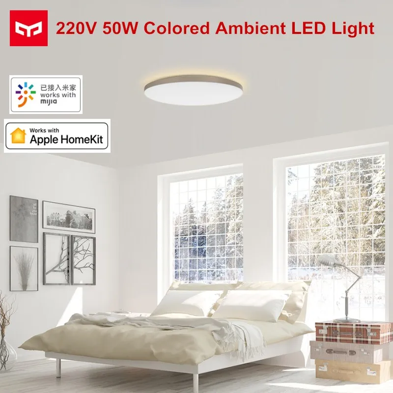 Release YEELIGHT 50W Smart LED Ceiling Lights Colorful Ambient Light Homekit Mijia APP Control AC 2 - 4000324454137