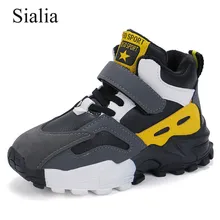 Sialia/зимняя детская повседневная обувь, детские кроссовки для мальчиков обувь, женские кроссовки для бега с плюшевой подкладкой, теплые sapato infantil