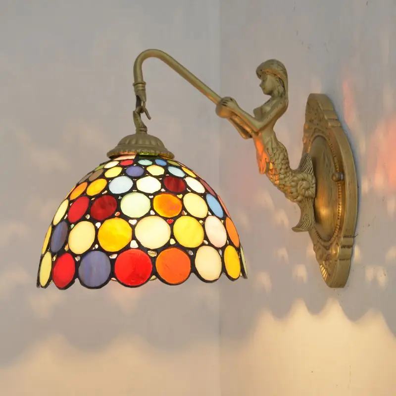 

Lanterns Of European Wall Lamp Wall Lamp Mirror Multicoloured Round Bar Hotel Corridor Wall Lamp Compartment Wall Lamp