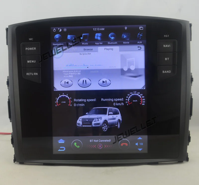 10," tesla стиль вертикальный экран android 4,4 четырехъядерный 32G Автомобильный gps Радио навигатор для Mitsubishi Pajero 2007