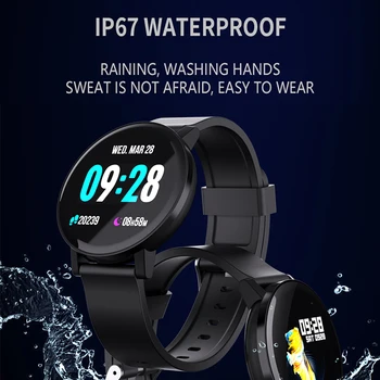 

Smart Bracelet Watch Blood Pressure Measurement Waterproof Fitness Tracker Watch Heart Rate Monitor Pedometer Smart Band Women