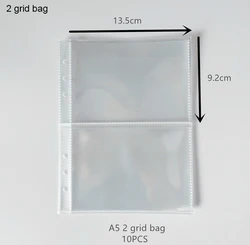 Multifunctional Loose Leaf Sticker & Card Collection Album Organizer - A5 (Refill bag A-10PCS)